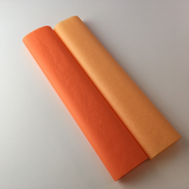 Orange Crepe Paper Sheets