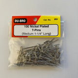 Standard T-pins 1.25" Long